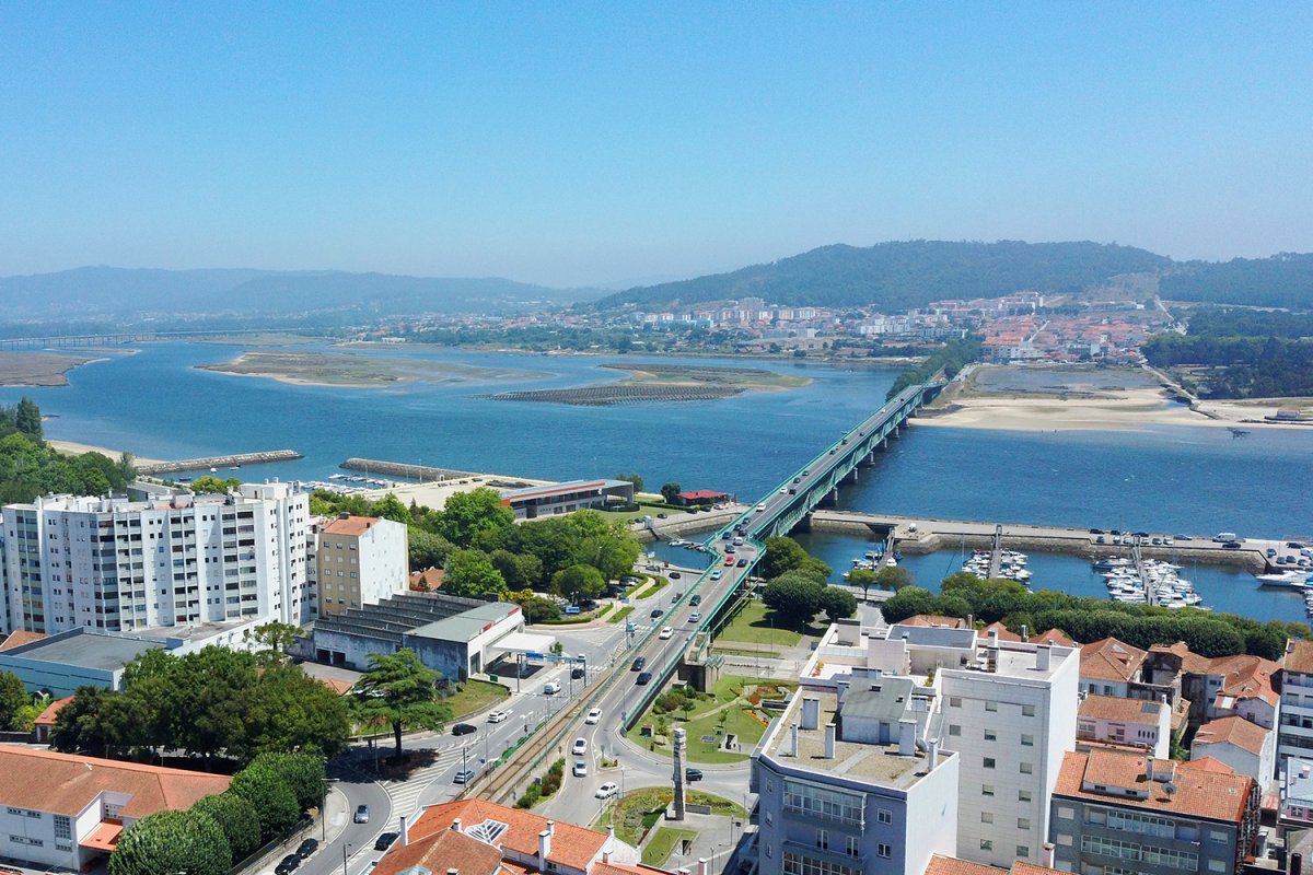 Vista aérea a partir de Viana