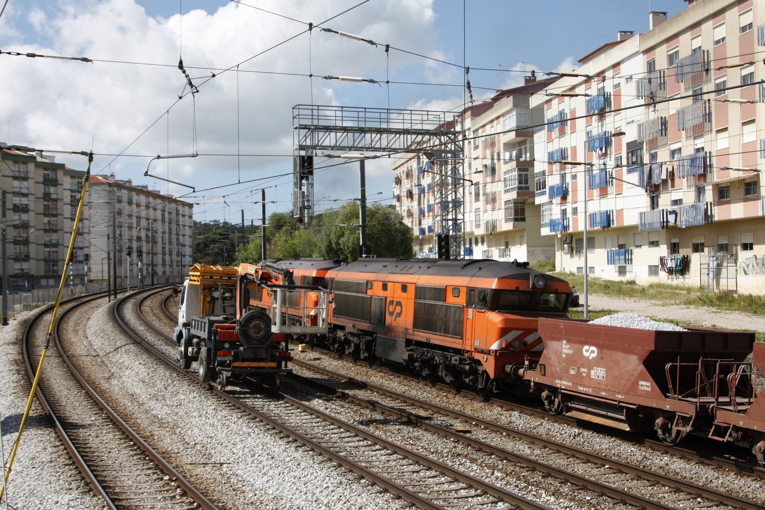 Obras na linha de Sintra