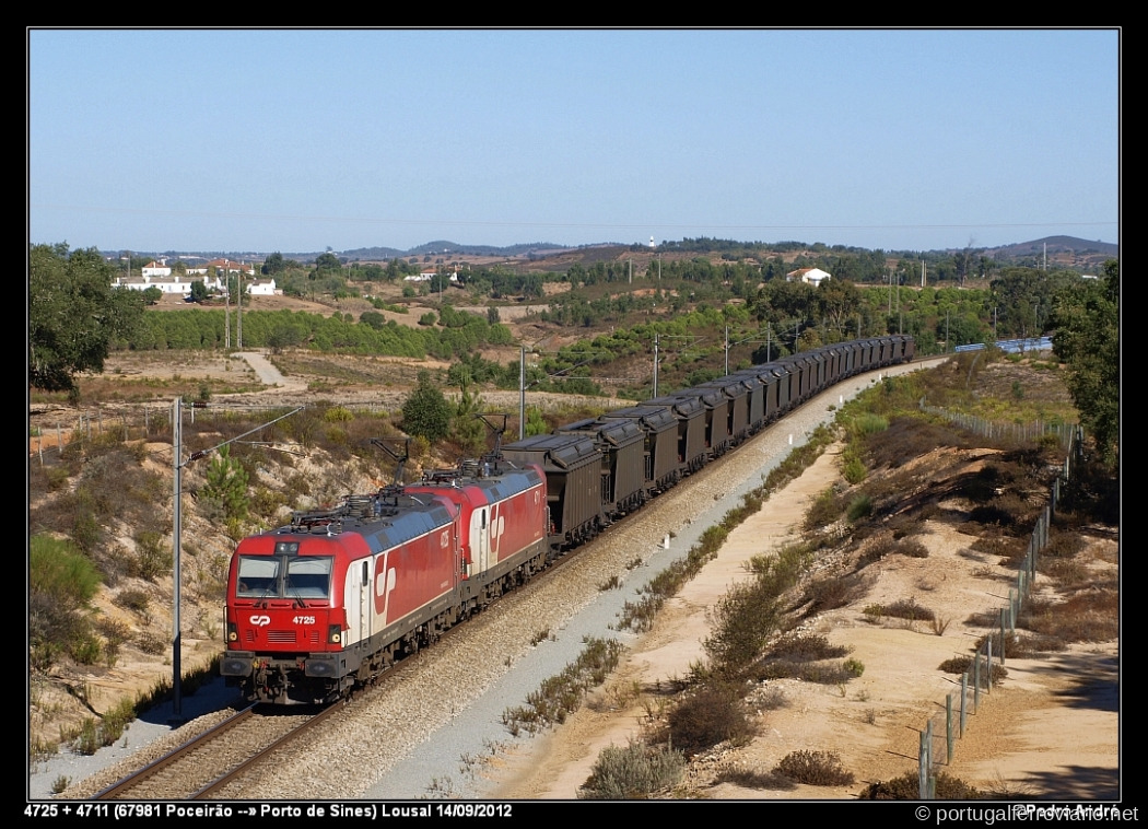 4725 + 4711 (67981 Poceirão - Porto Sines) Lousal
