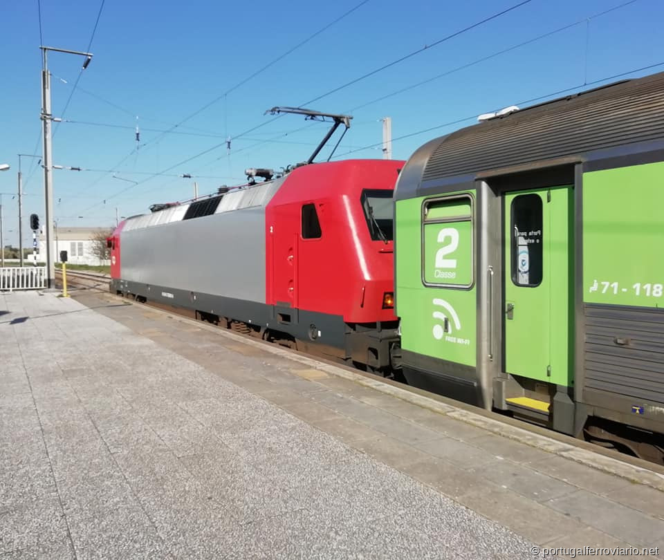 Locomotiva 5601 em Vila Franca de Xira