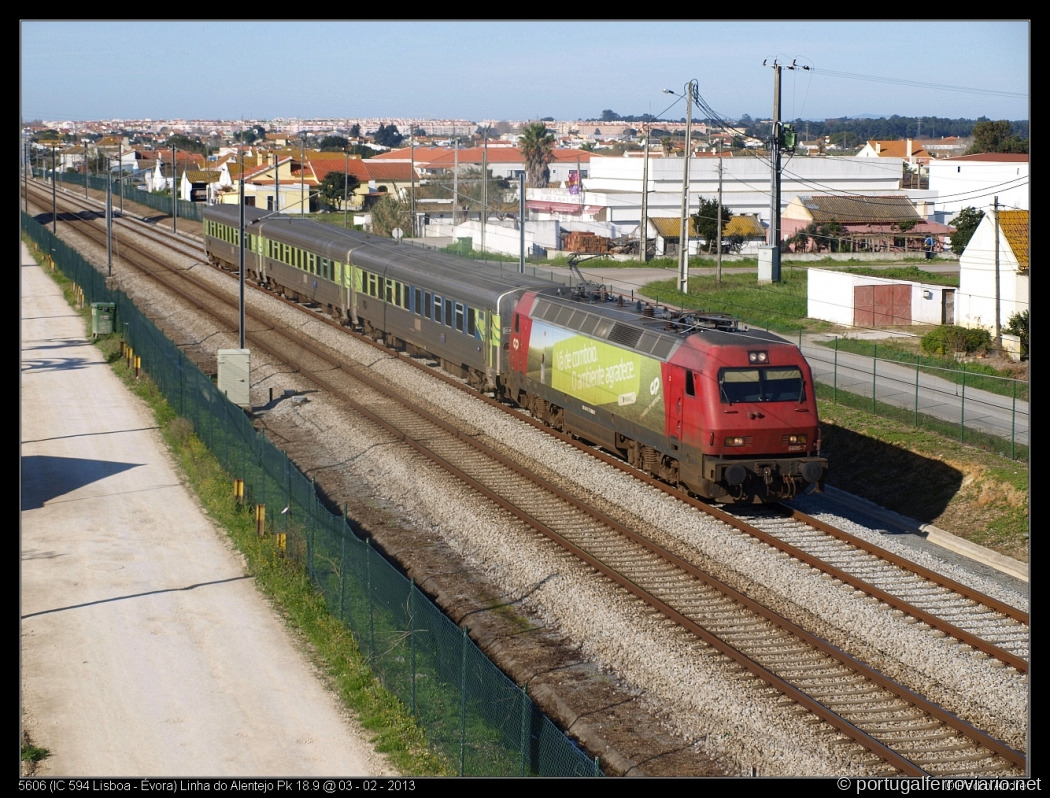 5606 (IC 594 Lisboa - Évora) Linha do Alentejo Pk