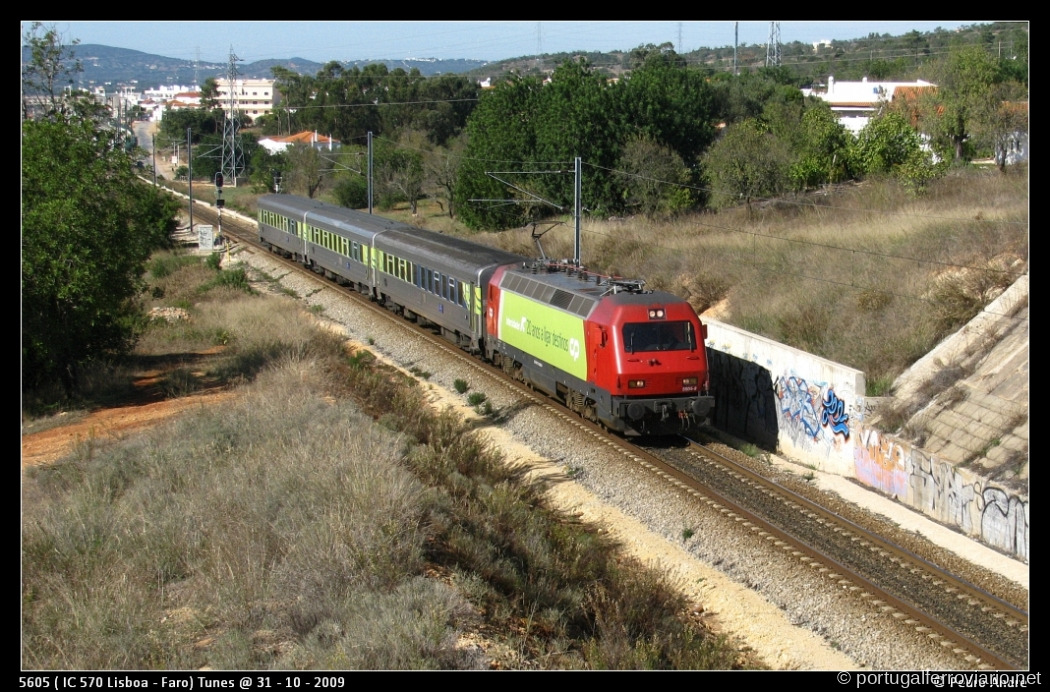 5605 (IC 570 Lisboa - Faro) Tunes @ 31-10-2009