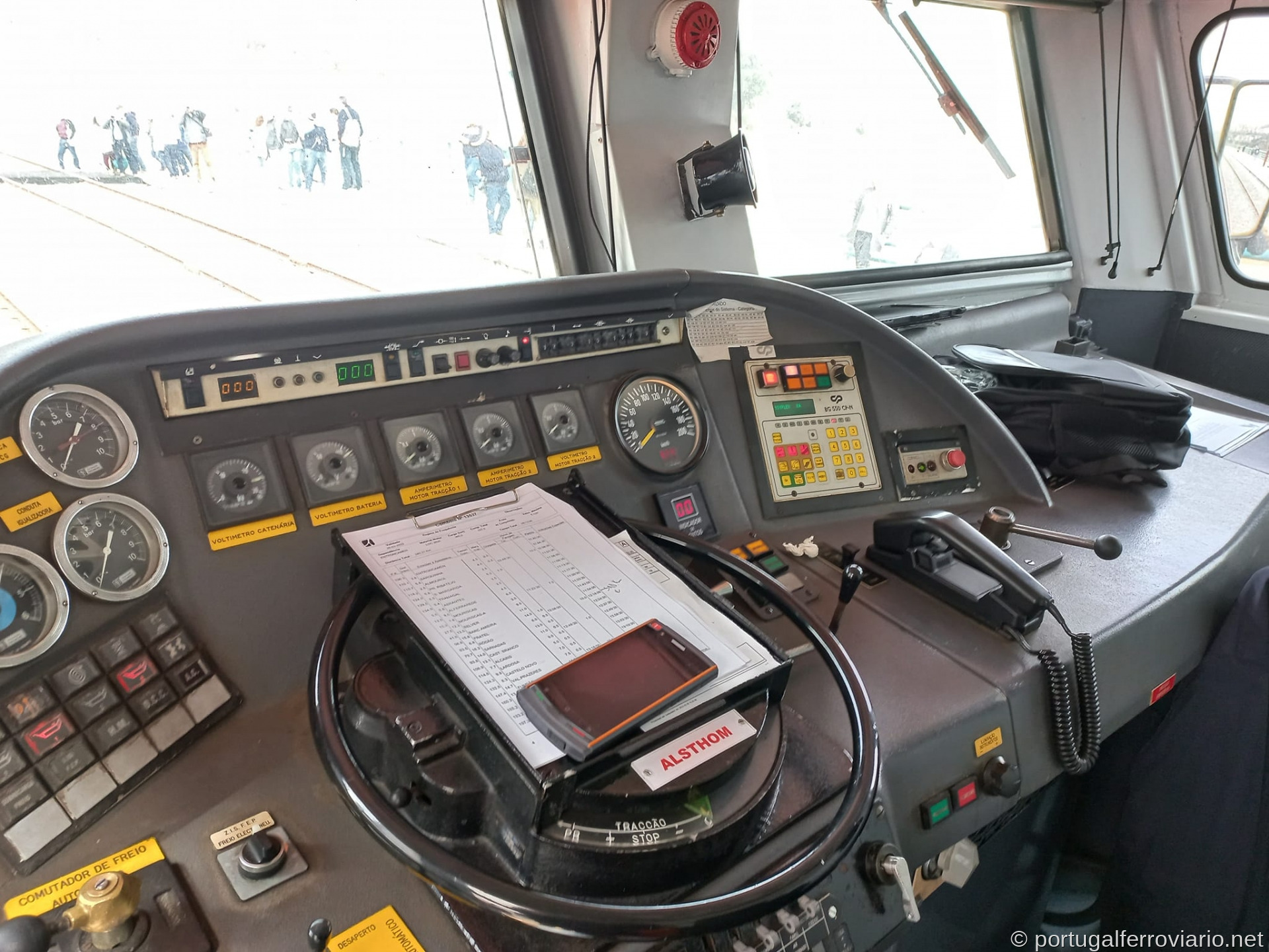 Interior da locomotiva 2610
