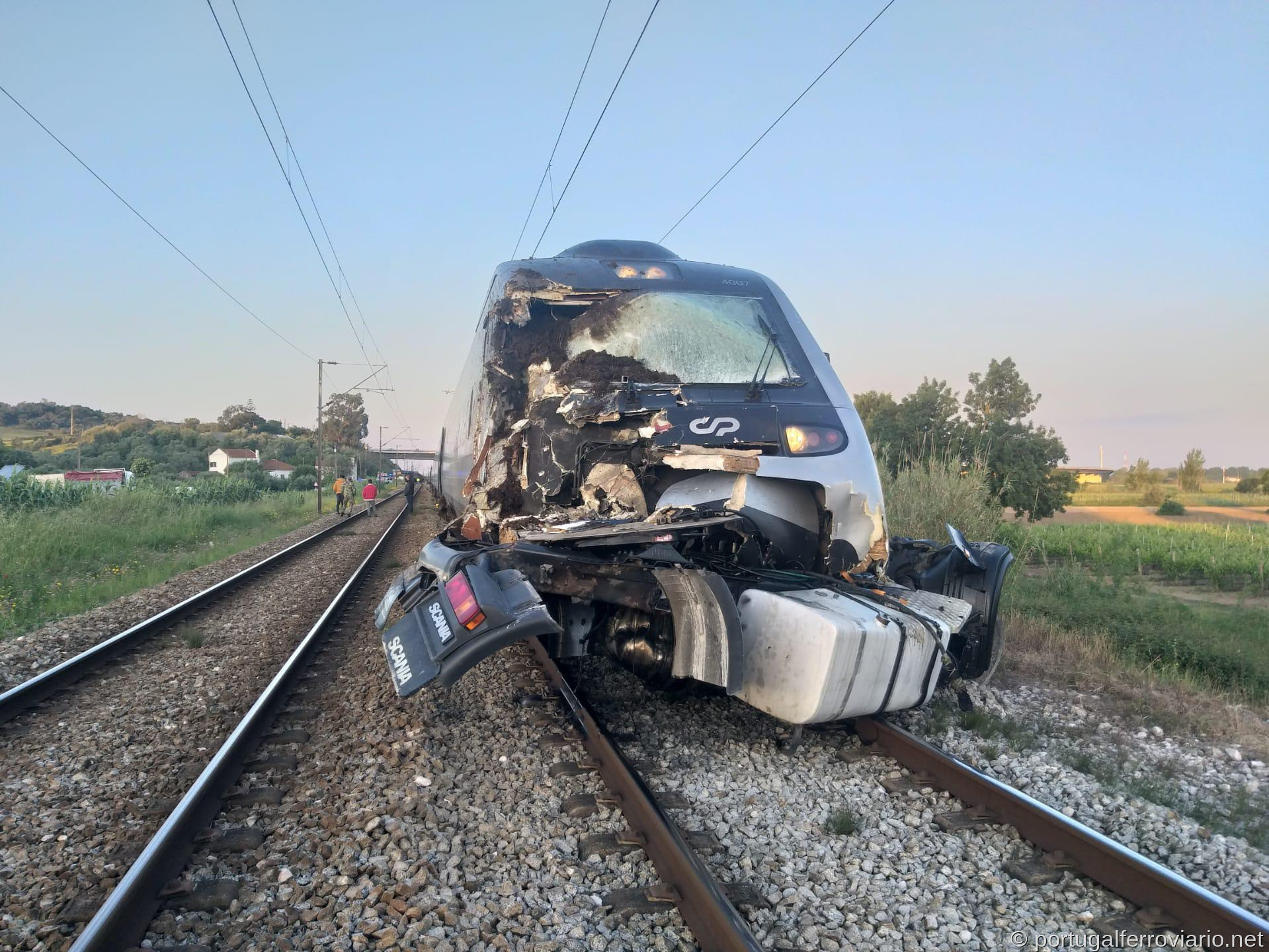 CPA 4007 após o acidente em Santarém  2020