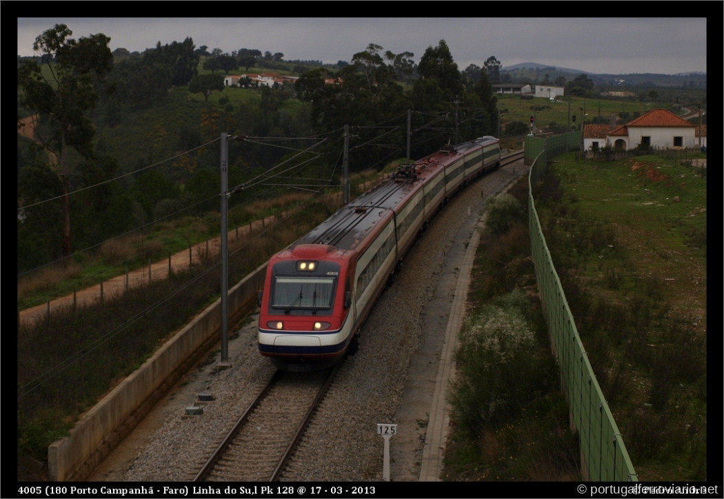 4005 (180 Porto Campanhã - Faro) Linha do Sul, Pk