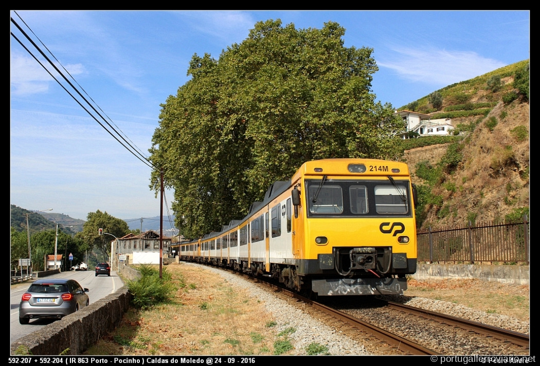 592-207 + 592-204 ( IR 863 Porto - Pocinho ) Calda