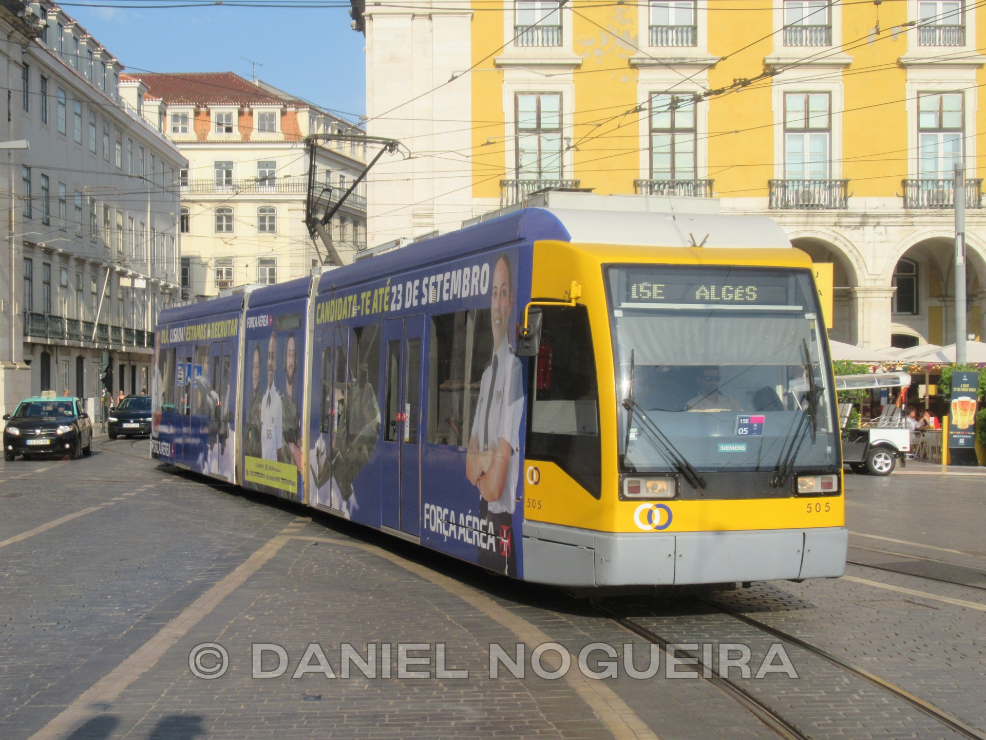 CCFL 505 na carreira 15E (Pç. da Figueira  Jardim de Algés) @ Lisboa, Pç. do Comércio | 18/09/2022